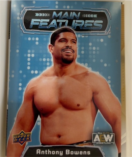 2022 Upper Deck AEW #MF-25 Anthony Bowens Main Features — front