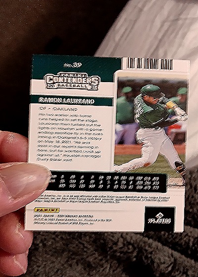 2021 Panini Contenders #29 Ramon Laureano — back