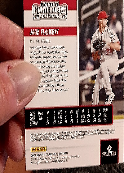 2021 Panini Contenders #22 Jack Flaherty — back