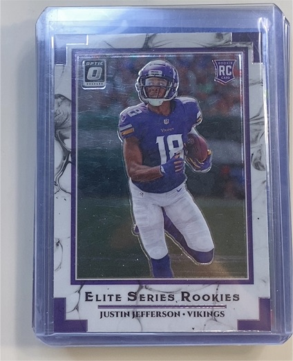 2020 Panini Donruss Optic Elite Series Rookies #ESR-JUJ Justin Jefferson — front