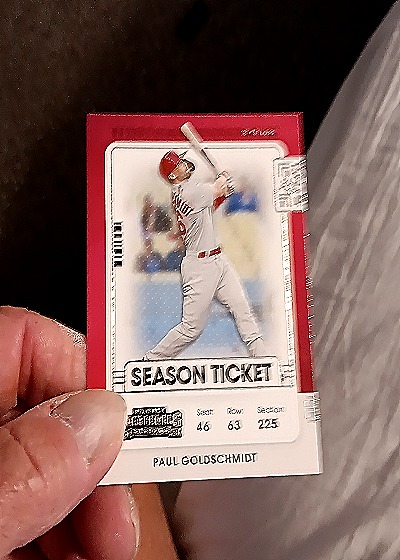 2021 Panini Contenders #54 Paul Goldschmidt — front