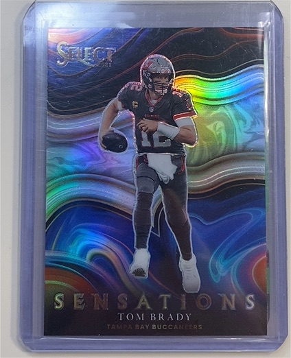 2021 Panini Select Sensations Silver Prizm #SEN-12 Tom Brady — front
