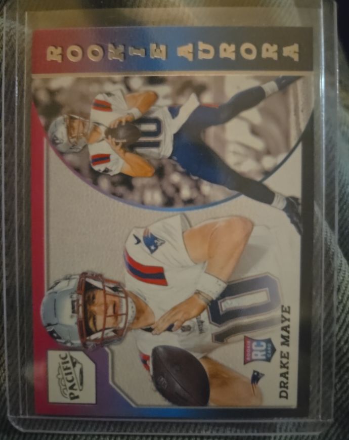 2024 Panini Encore Pacific Rookie Aurora #1 Drake Maye — front