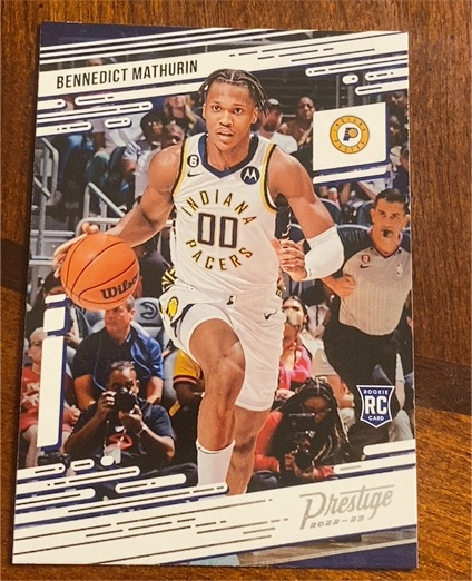 2022-23 Panini Chronicles Prestige #61 Bennedict Mathurin — front