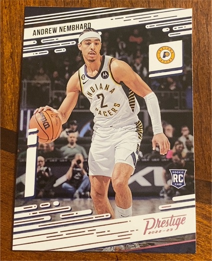 2022-23 Panini Chronicles Prestige #68 Andrew Nembhard — front