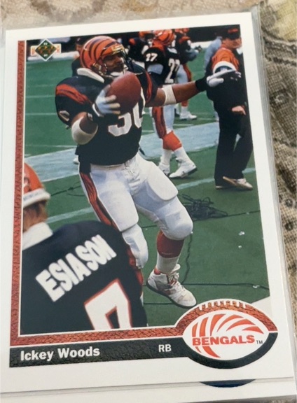 1991 Upper Deck #145 Ickey Woods — front