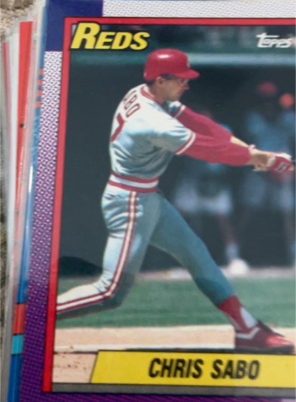 1990 Topps #737 Chris Sabo Cincinnati Reds — front