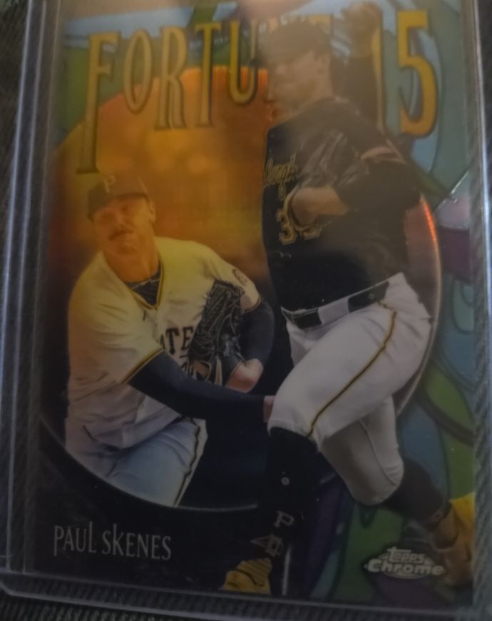 2025 Topps Chrome Fortune 15 #F15-8 Paul Skenes — front
