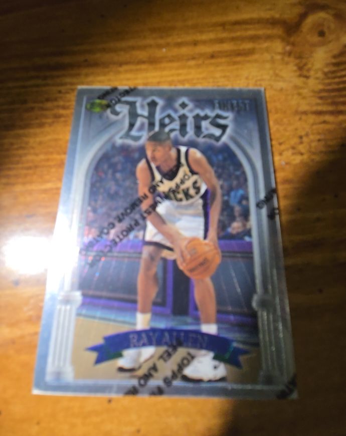 1996-97 Topps Finest Heirs Ray Allen — front