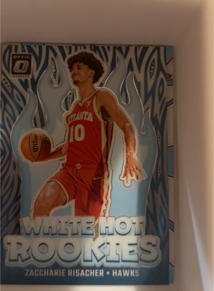 2024-25 Donruss Optic #4 Zaccharie Risacher White Hot Rookies — front