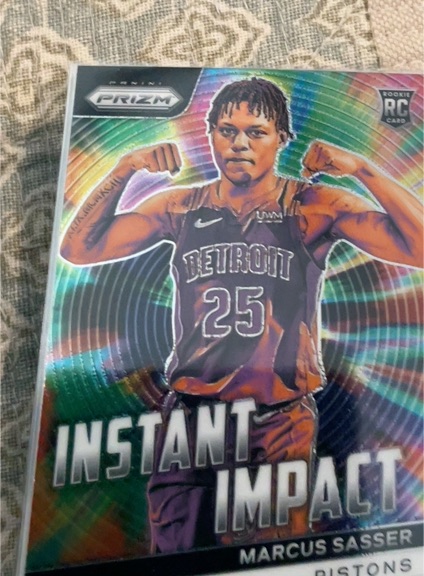2023-24 Panini Prizm #22 Marcus Sasser Instant Impact — front