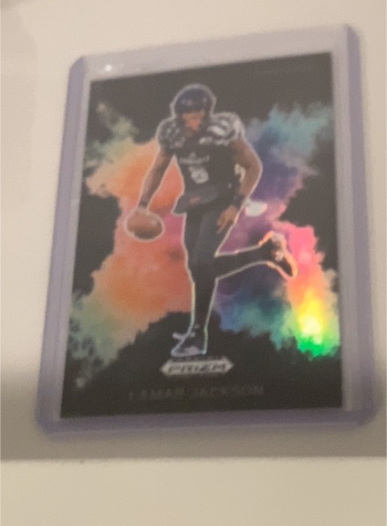 2024 Panini Prizm Draft Picks Black Color Blast #CB-30 Lamar Jackson — front