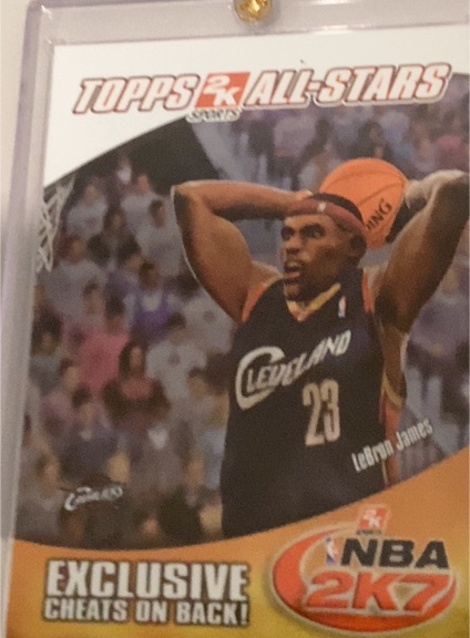 2006-07 Topps #4 LeBron James 2K7 Promotion — front
