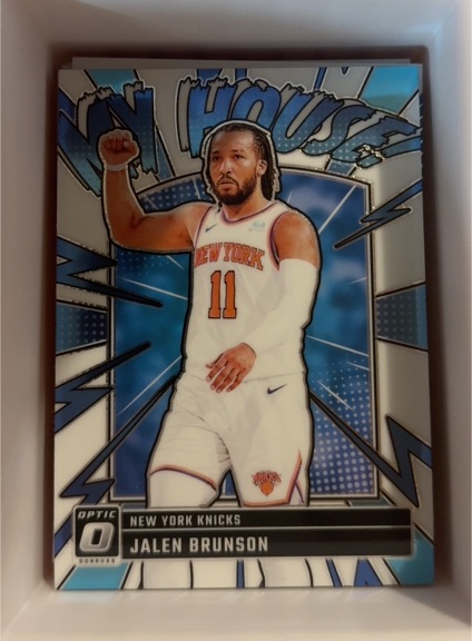2024-25 Panini Donruss Optic #12 Jalen Brunson My House New York Knicks — front