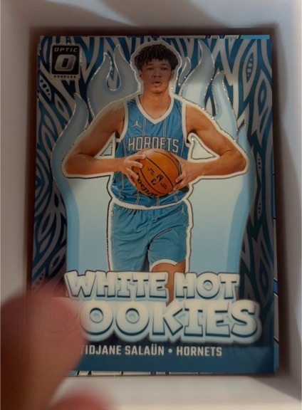 2024-25 Donruss Optic #3 Tidjane Salaun White Hot Rookies — front