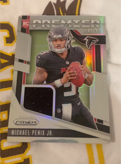 2024 Panini Prizm Premier Jerseys #PJ-MPJ Michael Penix Jr. — front