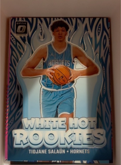 2024-25 Donruss Optic #3 Tidjane Salaun White Hot Rookies — front