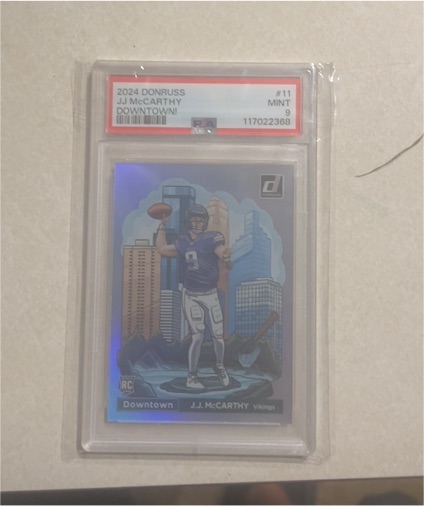 2024 Donruss Downtown! #11 J.J. McCarthy — front