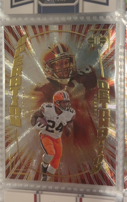 2022 Panini Illusions Operation Detonation #OD-11 Nick Chubb — front