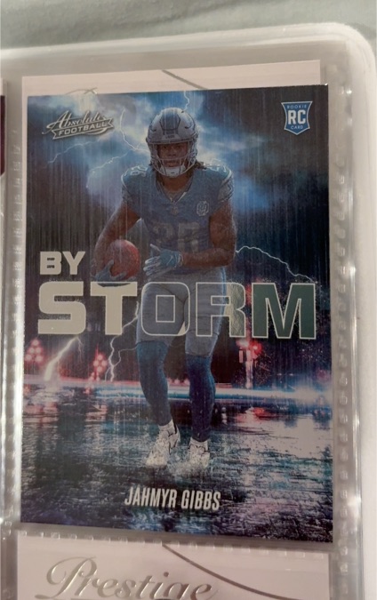 2023 Panini Absolute By Storm #BST-8 Jahmyr Gibbs — front