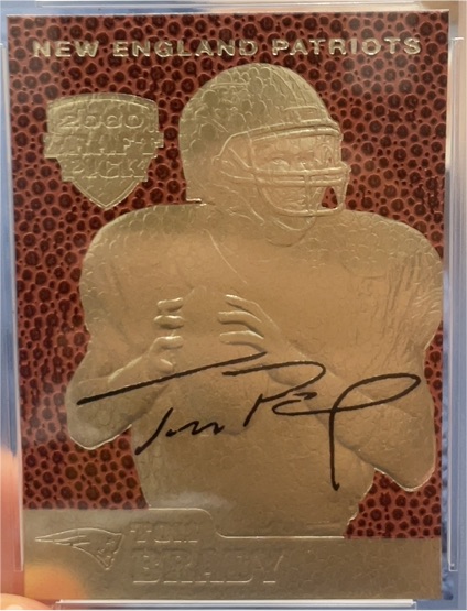 2006 Merrick Mint Feel The Game 2000 Draft Pick Tom Brady — front