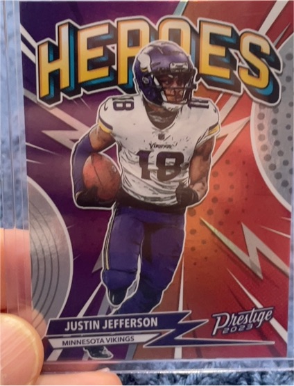 2023 Panini Prestige #H-8 Justin Jefferson Heroes — front