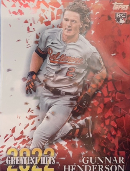 2023 Topps Series 1 2022 Greatest Hits #22GH-13 Gunnar Henderson — front