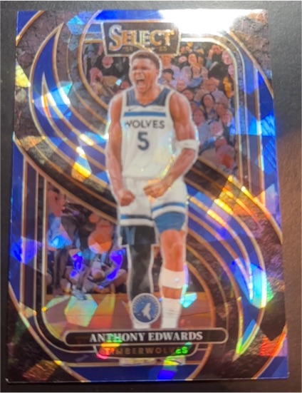 2024-25 Panini Select #130 Anthony Edwards Premier Level — front
