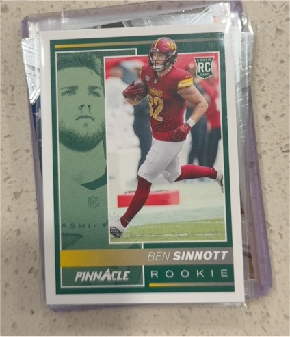 2024 Panini Pinnacle Ben Sinnott Rookie — front