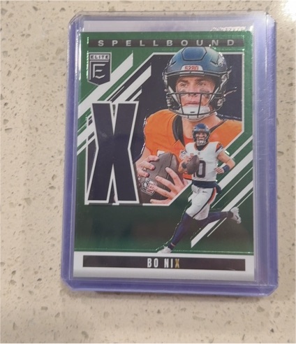 2025 Panini Donruss Elite #28 Bo Nix Spellbound X — front