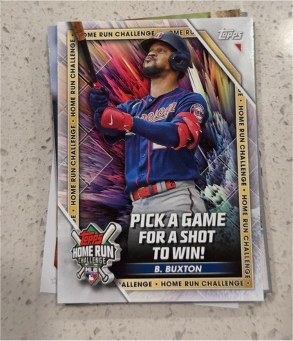 2023 Topps Series 1 #HRC-21 Byron Buxton — front