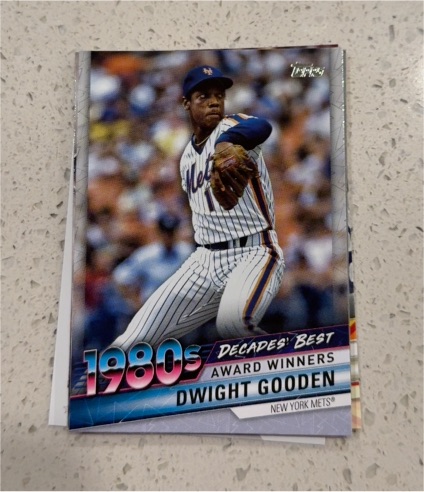 2020 Topps Update Decades Best Award Winners #DB-35 Dwight Gooden — front