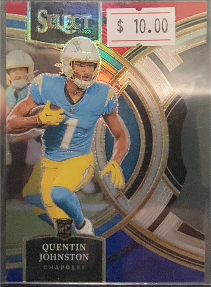 2023 Panini Select Premier Level #196 Quentin Johnston Rookie — front
