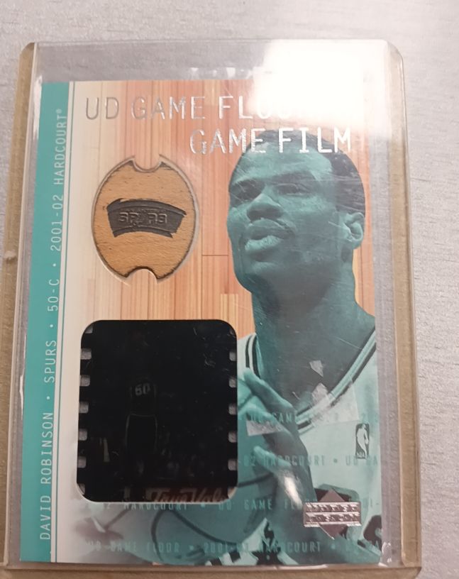 2001-02 Upper Deck Hardcourt #50-C David Robinson UD Game Floor Game Film — front