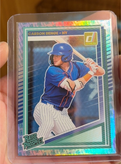 2025 Donruss #158 Carson Benge Rated Prospect — front