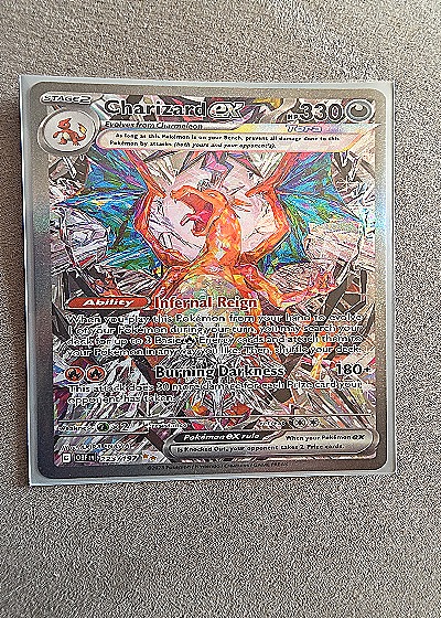 2023 Pokémon Charizard EX #223/197 Obsidian Flames Special Illustration Rare — front