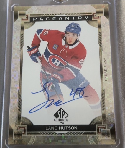 2024-25 Upper Deck SP Authentic #P-87 Lane Hutson Pageantry — front