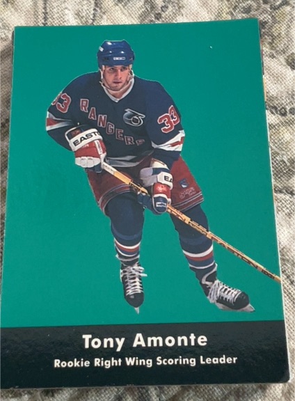 1991-92 Parkhurst #443 Tony Amonte Rookie Right Wing Scoring Leader — front