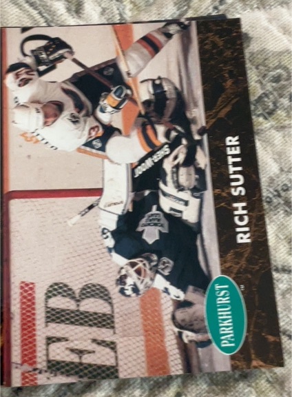 1991-92 Parkhurst #372 Rich Sutter — front