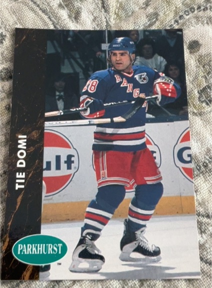 1991-92 Parkhurst #333 Tie Domi — front