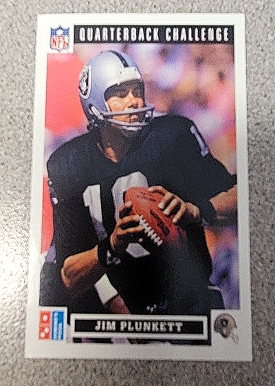1991 Upper Deck Domino's Pizza Quarterback Challenge #41 Jim Plunkett — front