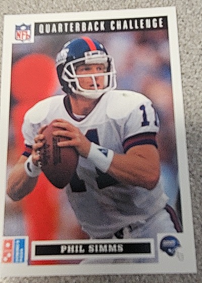 1991 Upper Deck Domino's Pizza Quarterback Challenge #17 Phil Simms — front
