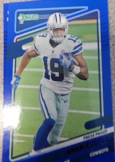 2021 Donruss Press Proof Blue #189 Amari Cooper — front