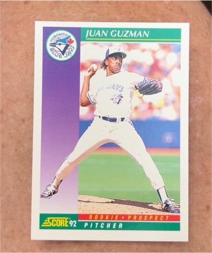 1992 Score #424 Juan Guzman — front