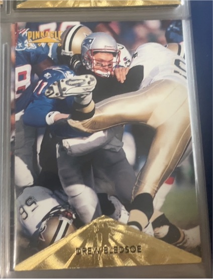 1996 Pinnacle #24 Drew Bledsoe — front