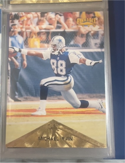 1996 Pinnacle #27 Michael Irvin — front