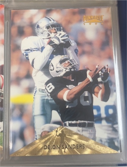 1996 Pinnacle #45 Deion Sanders — front
