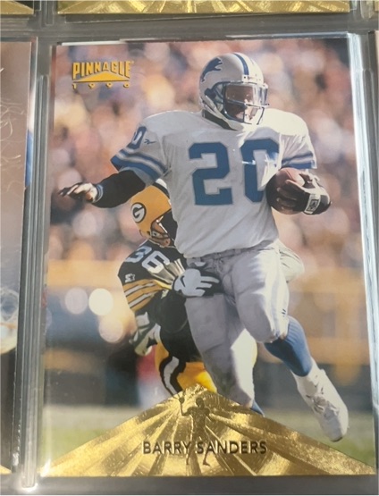 1996 Pinnacle #131 Barry Sanders — front