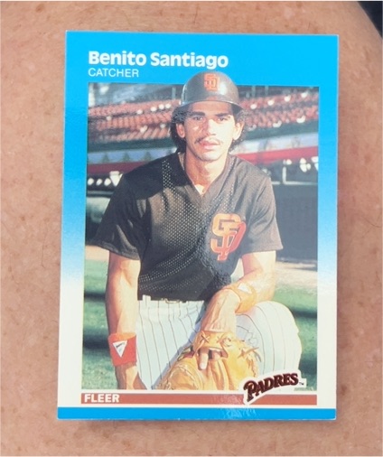1987 Fleer #429 Benito Santiago — front