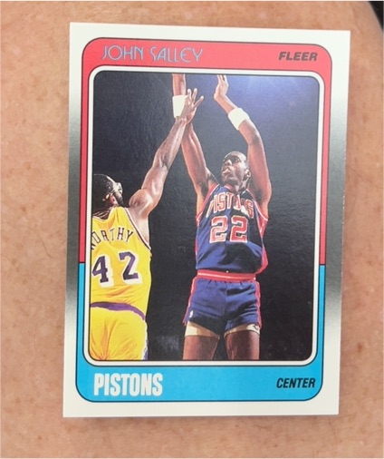 1988 Fleer #44 John Salley — front